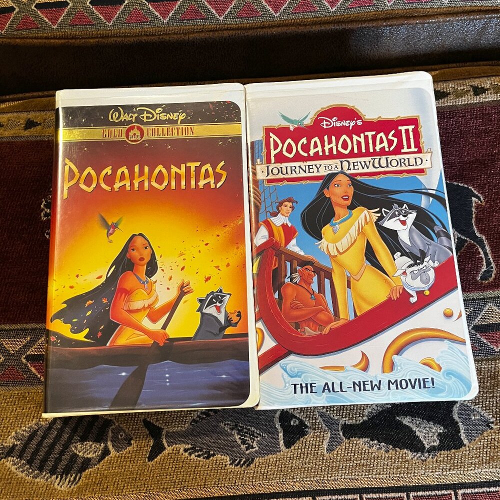 Lot of 2 Disney VHS tapes, Pocahontas